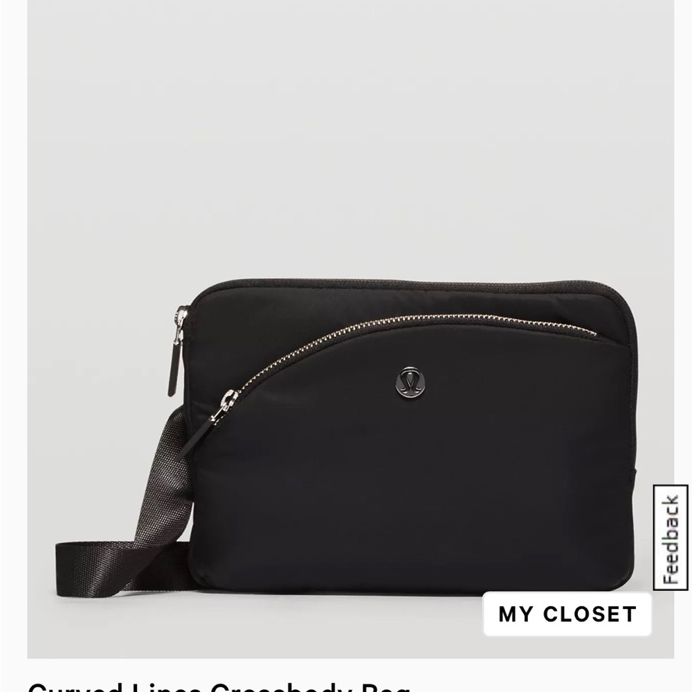 Lululemon curved lines crossbody black
